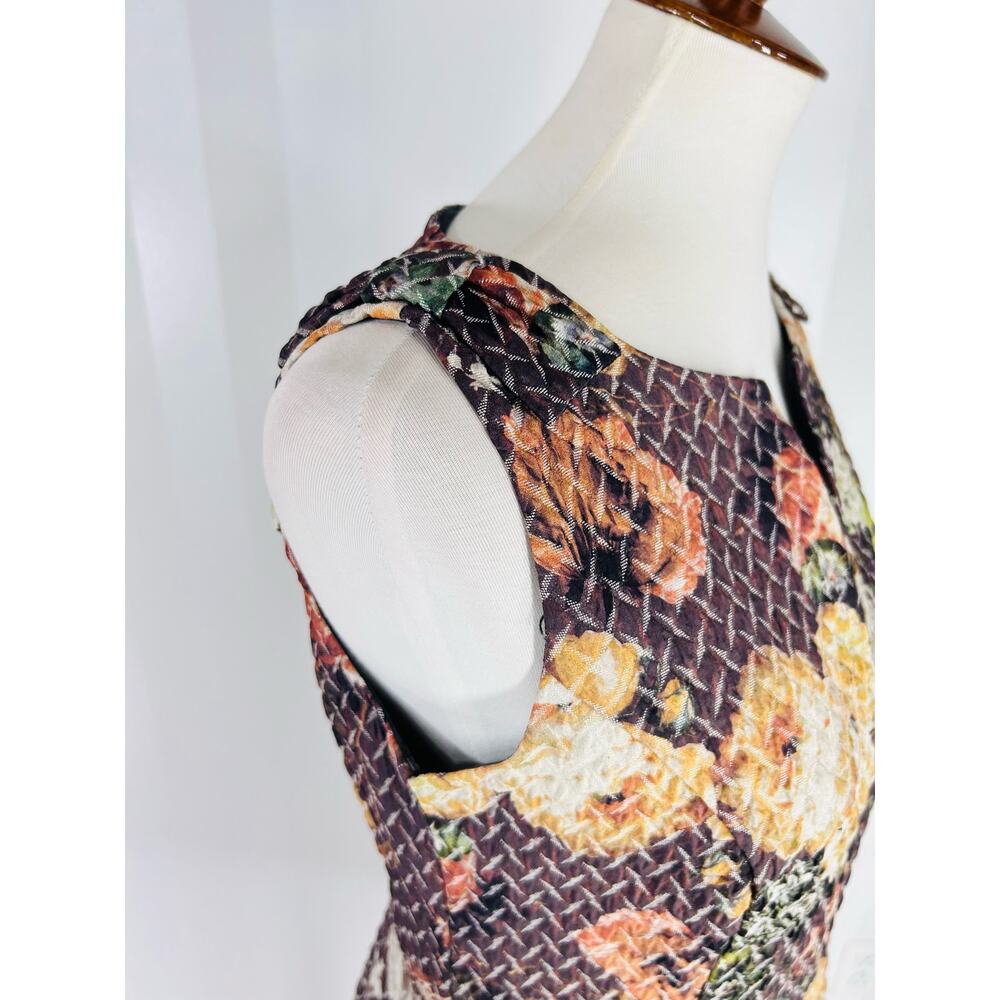 ANTHROPOLOGIE TABITHA Women’s Floral Print Sleeveless Sheath Dress Sz 6 - Picture 6 of 11
